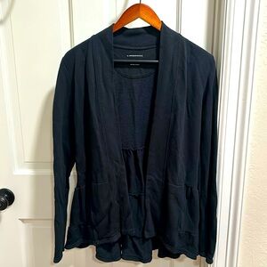 Anthropologie ruffle cardigan